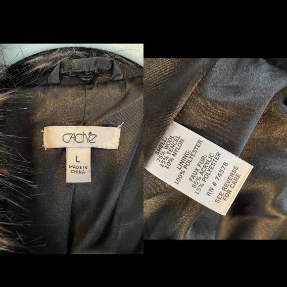 CACHE Wool Blazer Jacket Coat - Picture 16 of 16